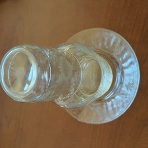 Etched Crystal Bedside Water Set